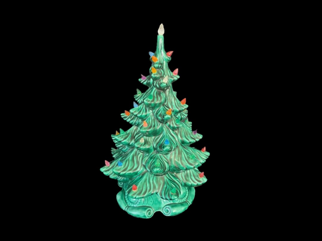 Vintage Atlantic Mold 70s Era 17 Ceramic Christmas Tree Etsy