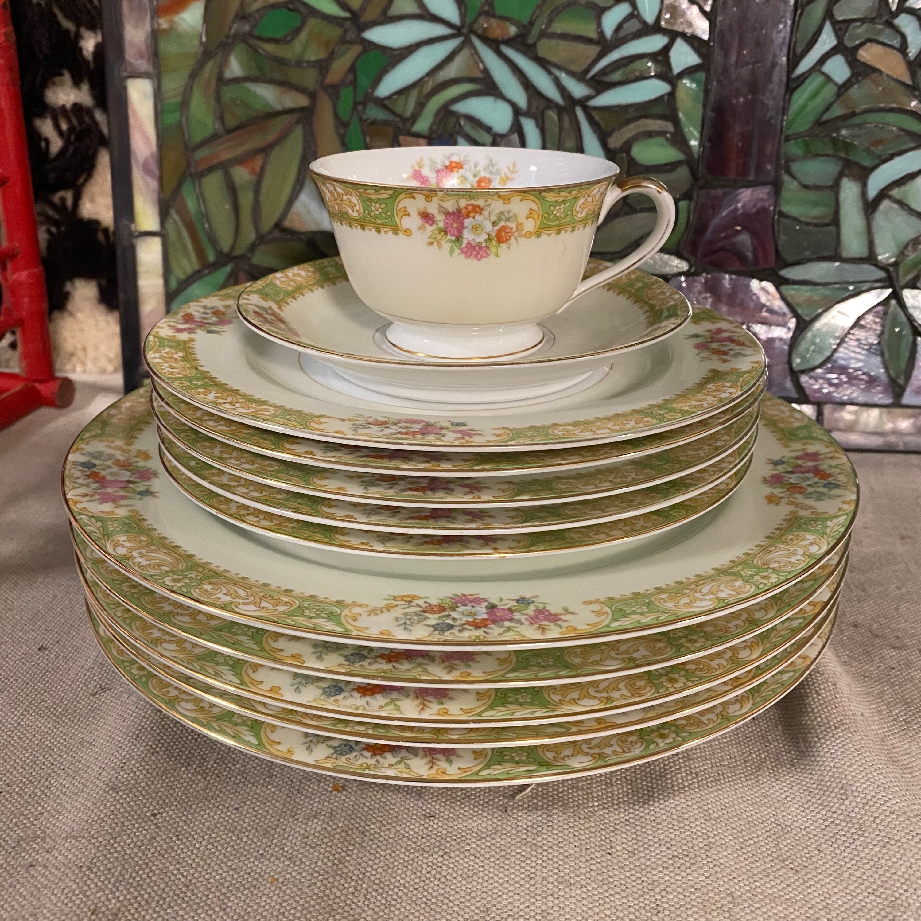 食器 rosa Vintage Noritake Rose China Set - Etsy
