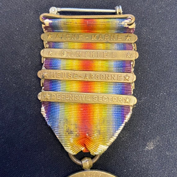 WWI Victory Medal with Four Battle Clasps - image 4