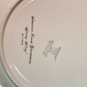 5 Vintage Keystone Canonsburg Pottery “spring Glory” 10” Dinner Plates ...