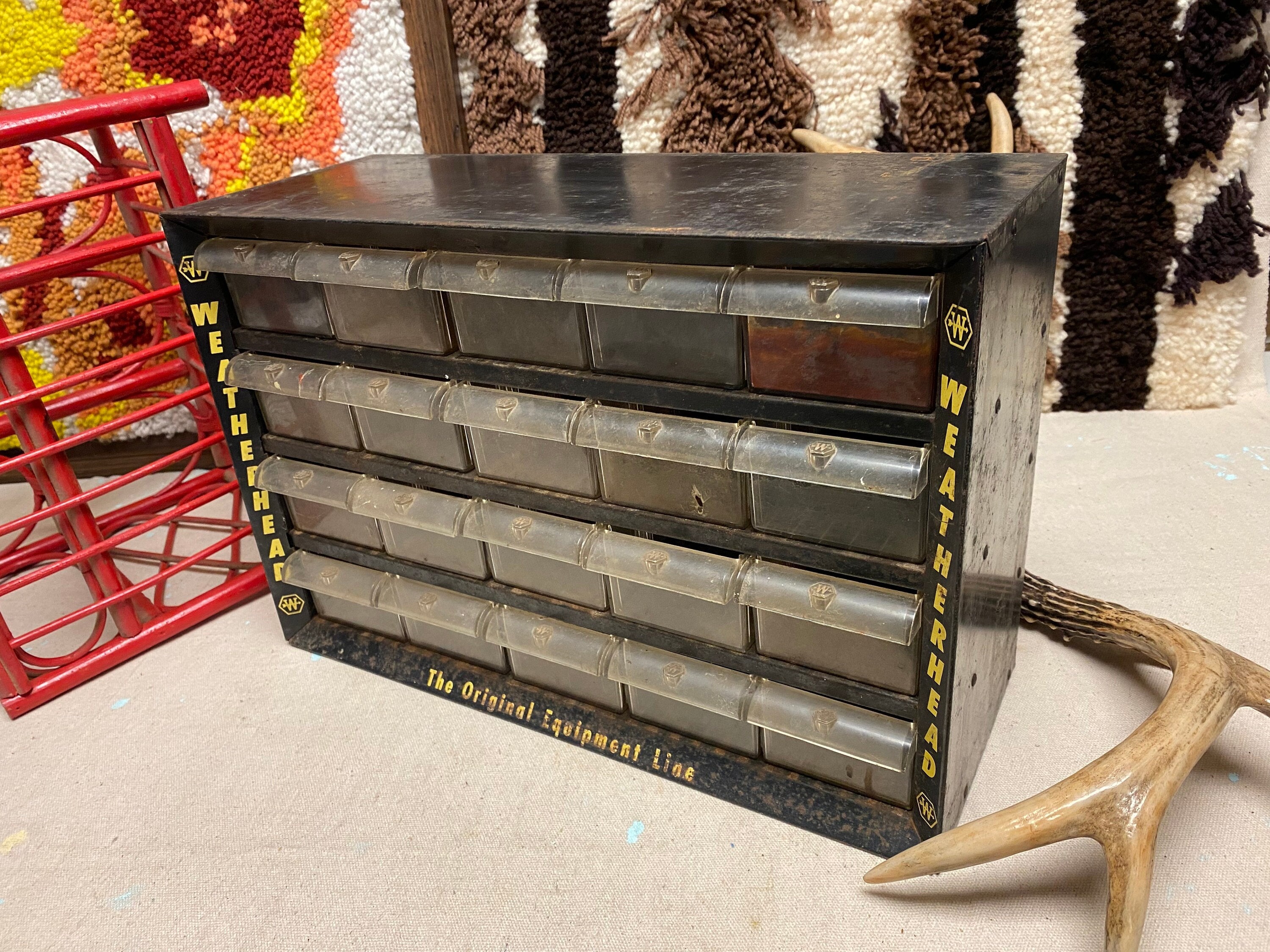 USA VINTAGE weatherhead パーツキャビネット 20口 USA VINTAGE