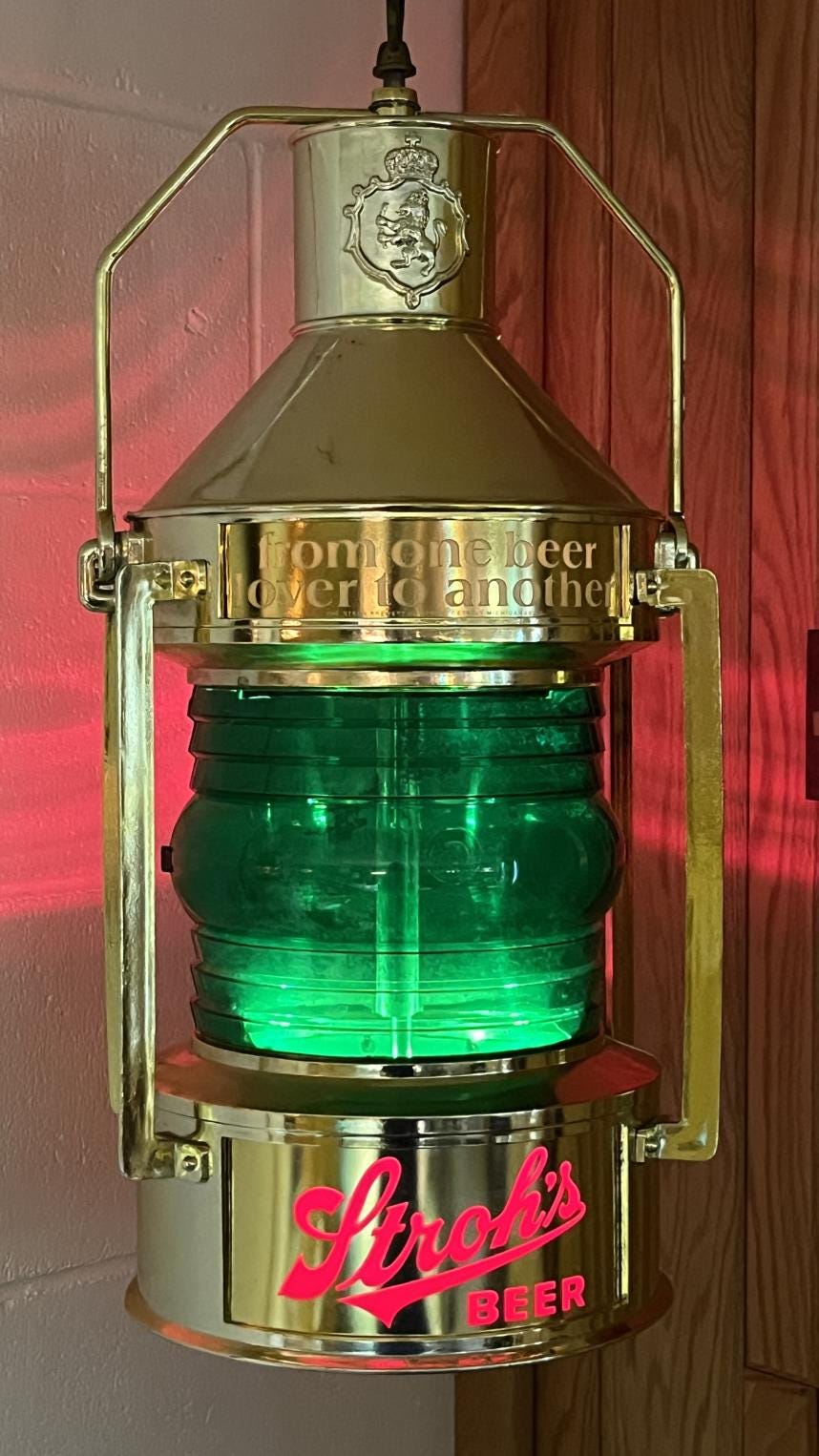 Stroh's Light Beer Lighted Nautical Motion Sign - Etsy
