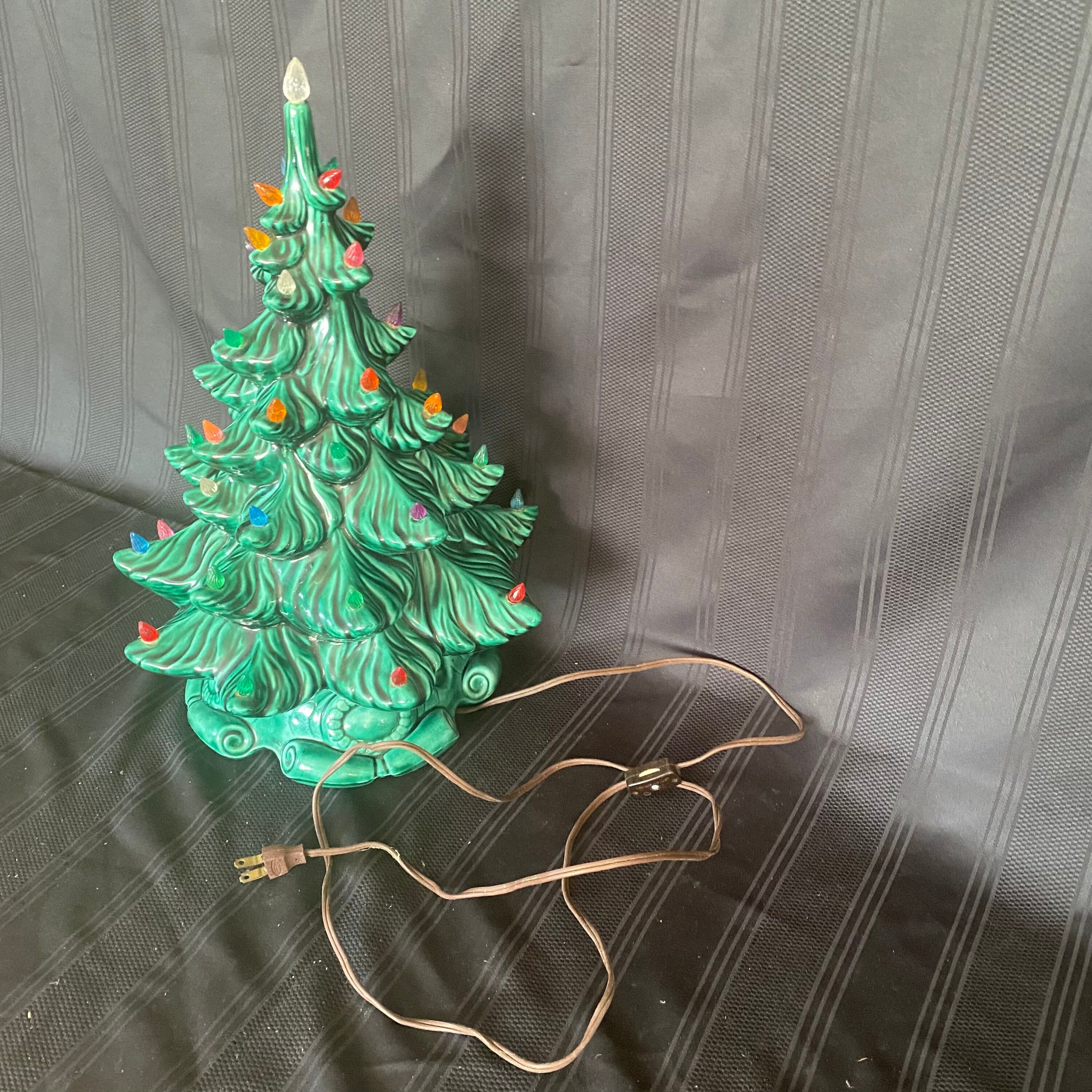 Vintage Atlantic Mold 70s Era 17 Ceramic Christmas Tree Etsy