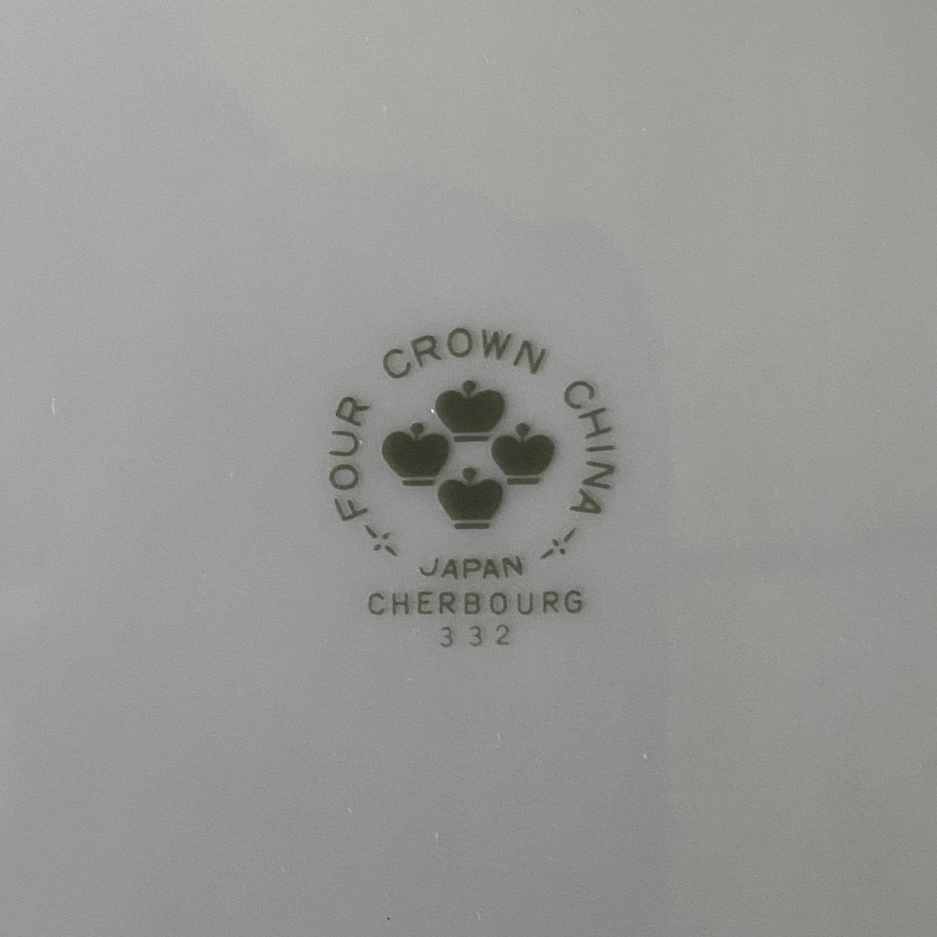 Vintage Four Crown China Cherbourg 322 - Etsy