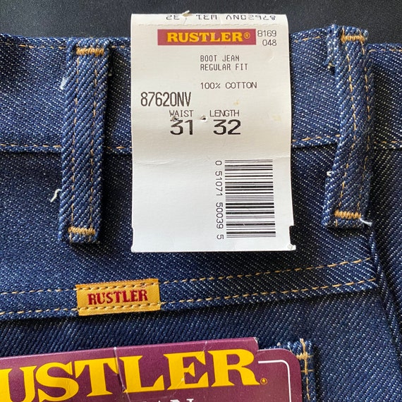 Vintage Men's Rustler Boot Jean Heavyweight Denim Blu… - Gem