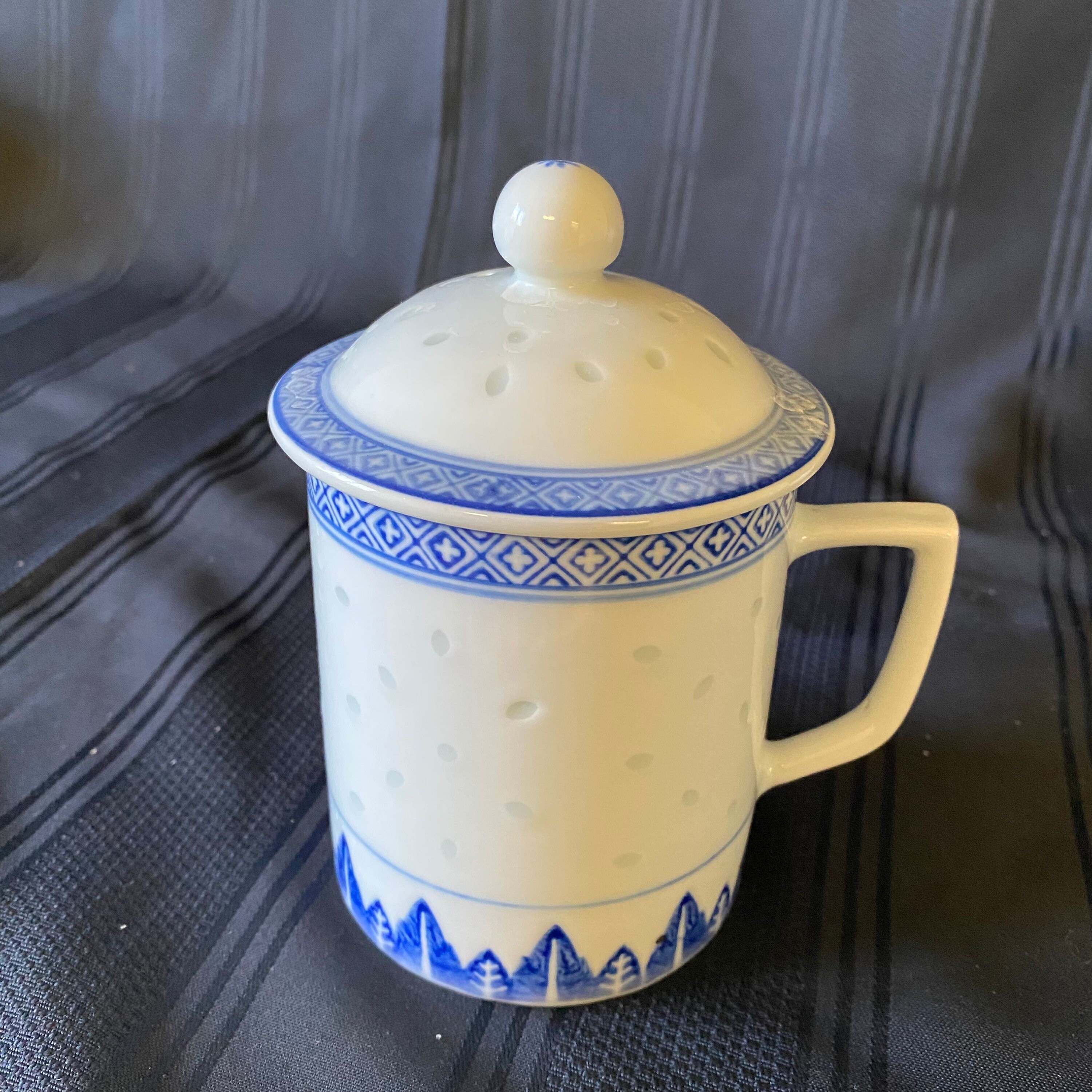 Vintage Chinese Rice Grain Tea Pot and Lidded Cup - Etsy