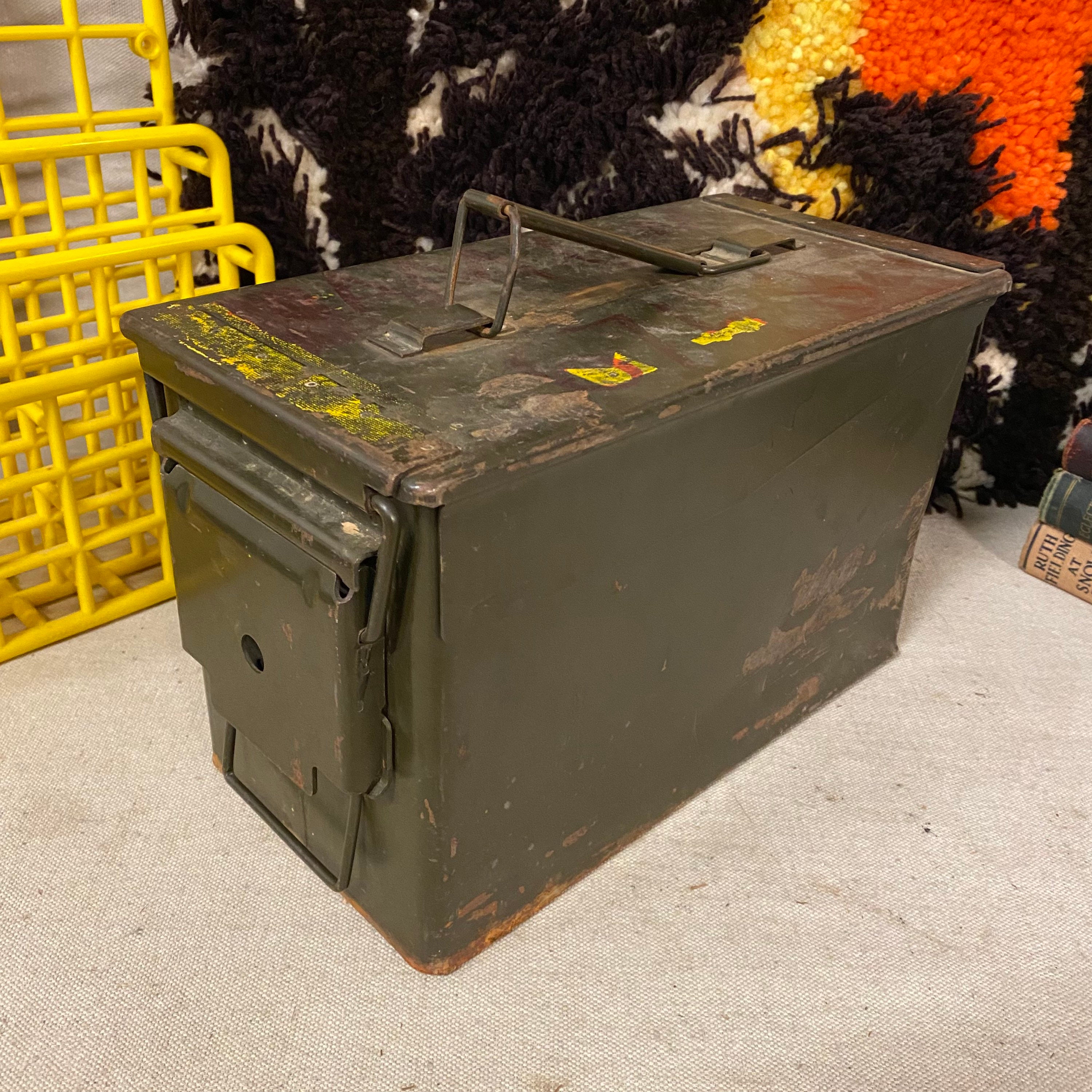 Vintage Military Surplus Black Ammo Can 300 Cartridge 7.62mm Etsy