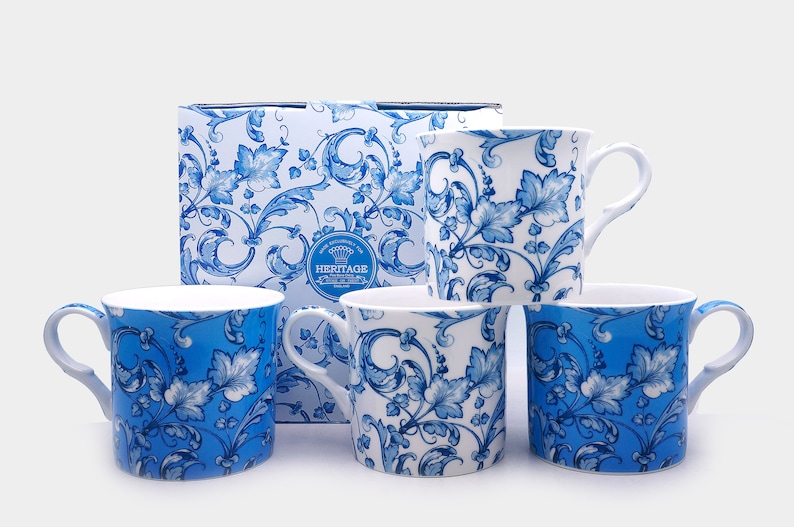 Quito Set of 4 Fine Bone China Mugs Etsy UK