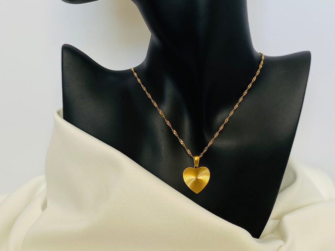 Women's Gold Necklace Sunburst Pendant Necklace goldplated Pendant