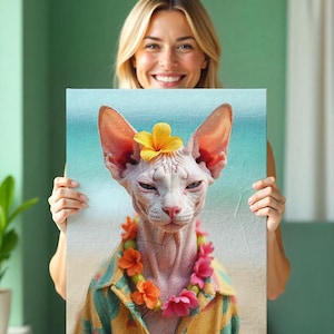 Custom Funny Pet Portrait Print on Canvas, Renaissance Pet Portrait from Photo, Royal Pet Portrait, Digital Pet Art,Pet Portrait Painting