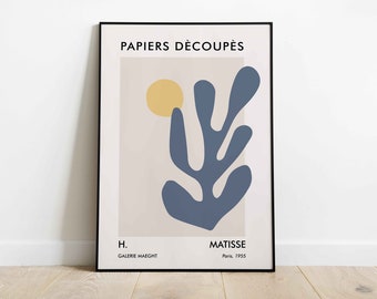 Henri Matisse Exhibition Poster, Matisse Print, Matisse Art, Floral Print, Wall Art Decor, Housewarming Gift Idea, A1/A2/A3/A4, Ideal Gift