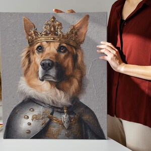 Regal Pet Portrait,Commender Pet Portrait,King Pet Portrait, Custom Dog Portrait, Royal Cat Portrait, Royal Pet Portrait,Pet Portrait Custom