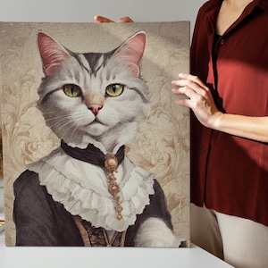 Renaissance Pet Portrait from Photo,Custom Funny Canvas, Royal Pet Portrait, Pet Digital Art, Portrait Art Design, Royal Cat Portrait