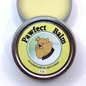 Pawfect, Paw Balm, Dog Skin Care, Dry cracked feet, Protects from heat and cold damage, Natural, organic, Handmade, Gift for puppy, Paw Pads