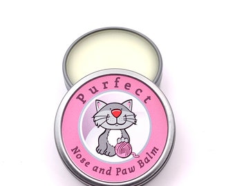 Unscented, Cat Nose Balm,  Paw Balm, Safe and Lickable