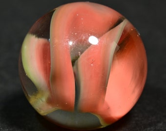 Vitro Agate Vintage Hybrid Cats Eye Marble Hermosos colores suaves mezclados. Máquina americana vintage hecha. 19/32" 15,5 mm.