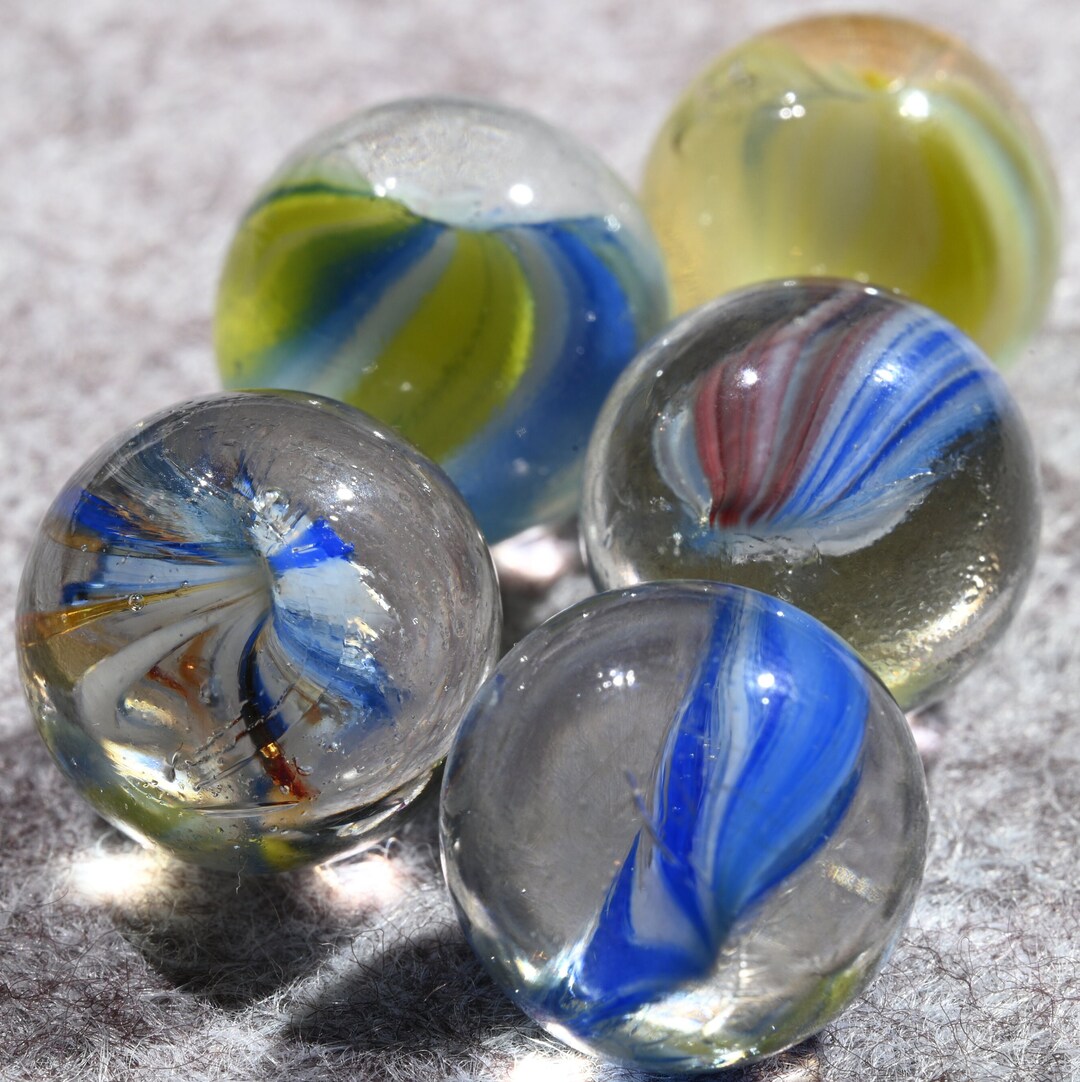 Vintage French Sparkler Marbles Colorful Set From 1960's Etsy