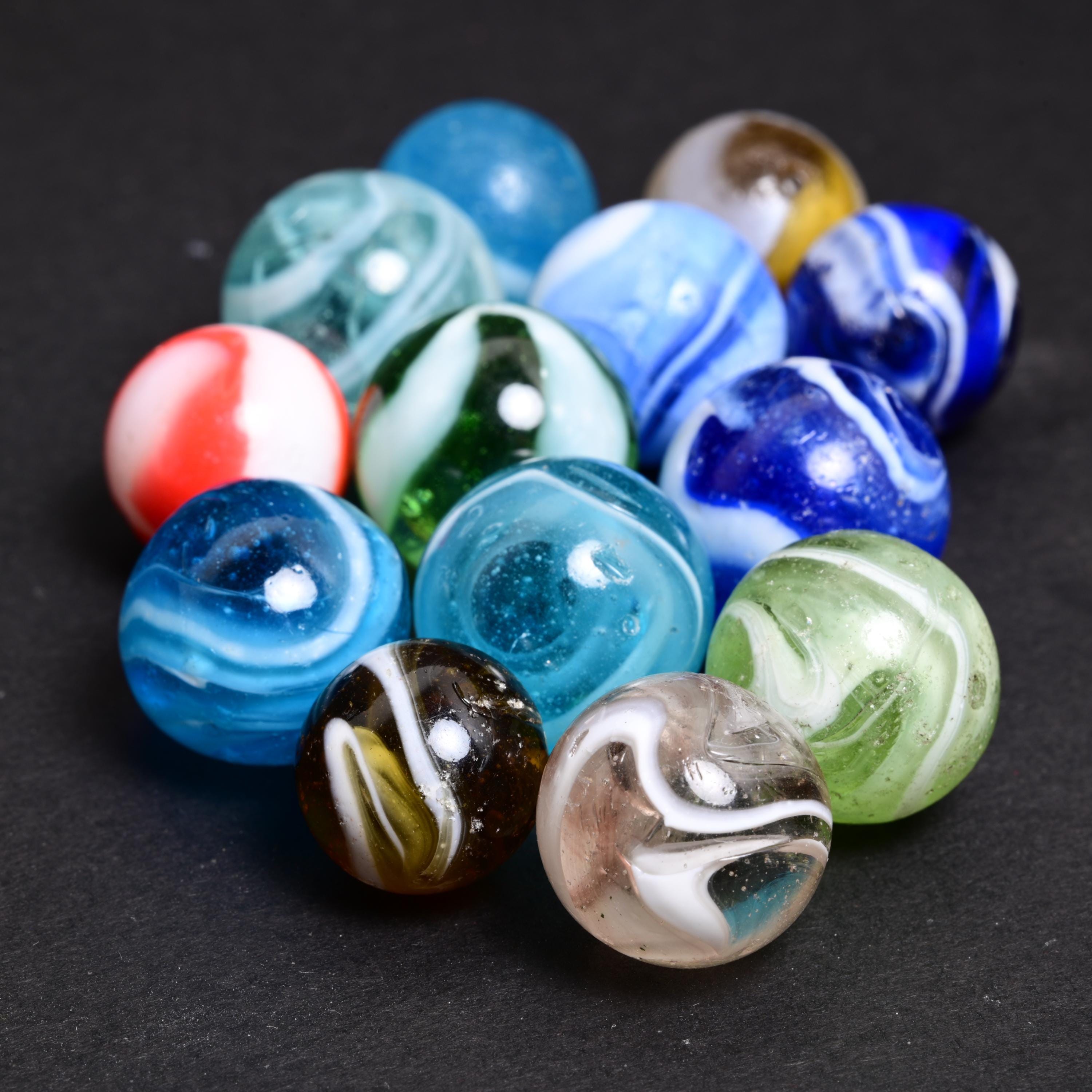 asa761 MARBLES marbles マーブルズ Ader Products 50 Piece Marbles Set - Colorful Glass Marbles
