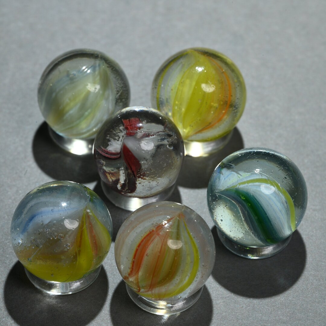 French Sparklers Vintage Marbles A Colorful Set From 1960's Europe. Etsy