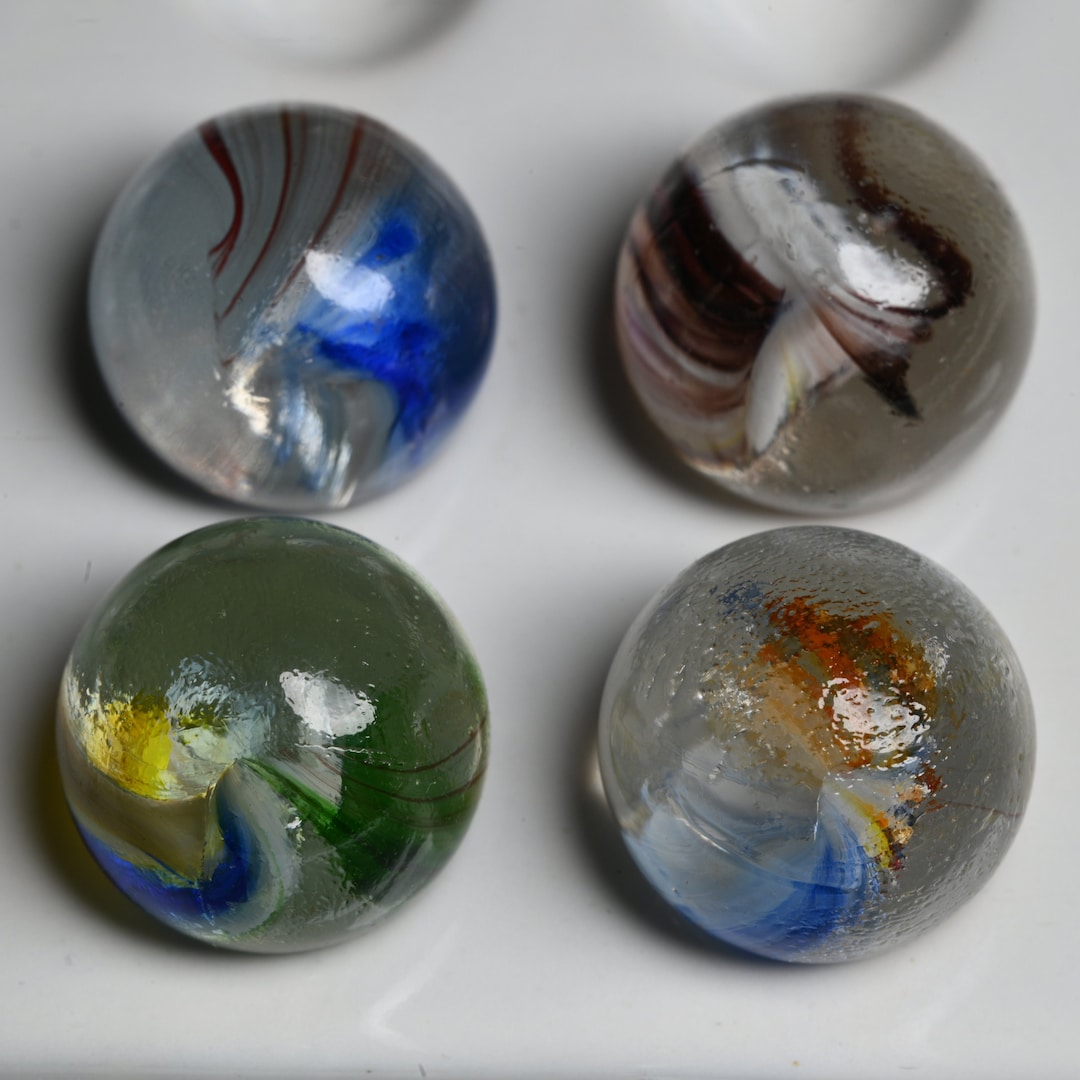 Sparkler Marbles European French Vintage Set Sixties. Etsy