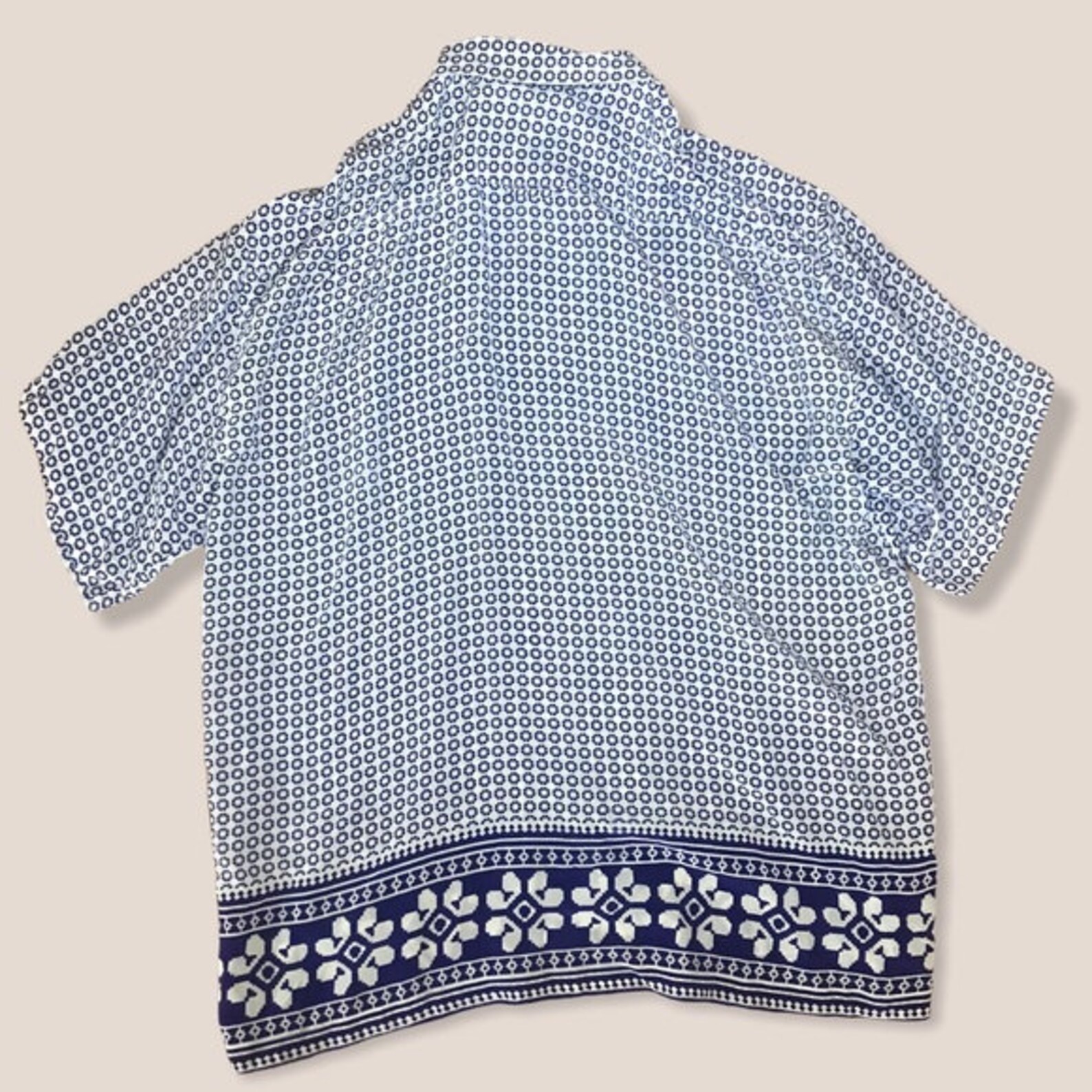 Vintage Silk Floral Print Button Down Shirt Sz XL | Etsy