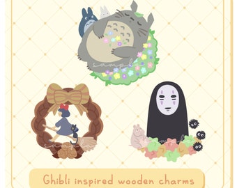 Ghibli | wooden charms