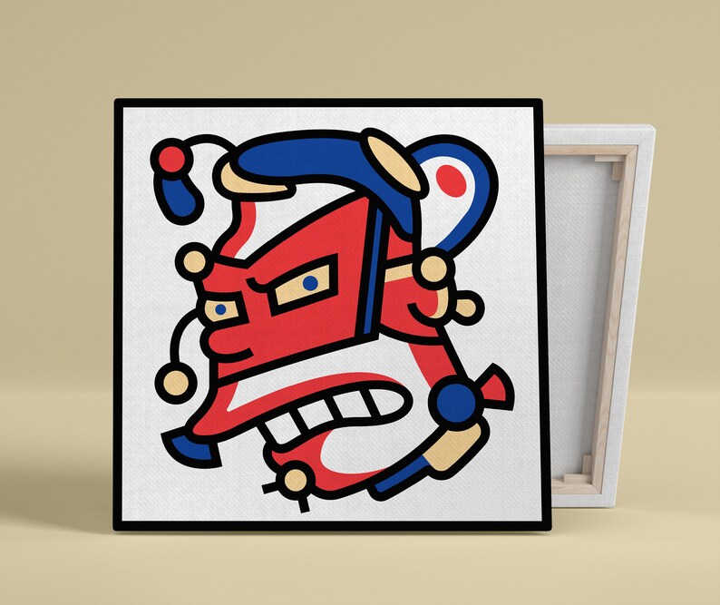 Cartoon Wall Art in Vector Style Doodle Portrait Poster Etsy