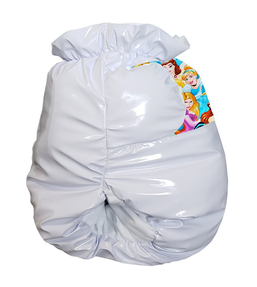 ABDL Oof Poof Costume Diaper Piece White Vinyl Princess Etsy