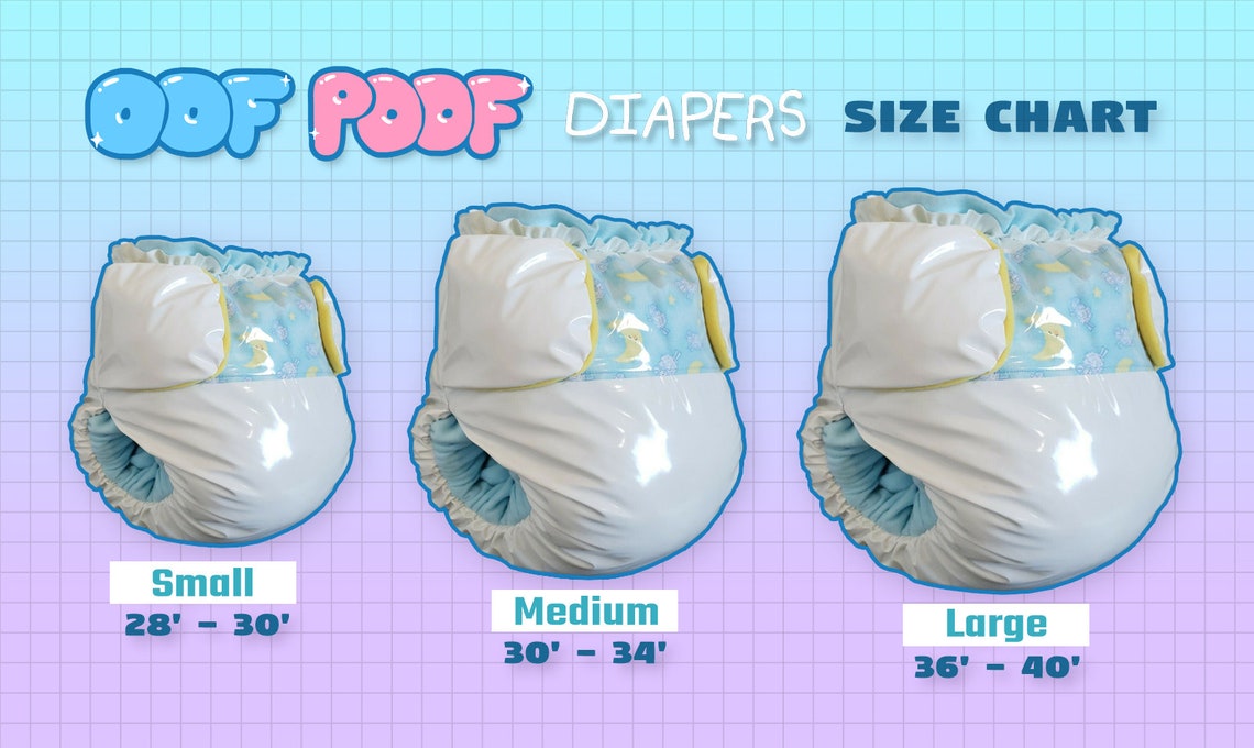 ABDL Oof Poof Costume Diaper Piece White Vinyl my Lil Pony Etsy Australia