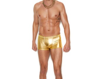 Mens Gold Shorts | Etsy New Zealand