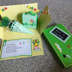 Explosionsbox Einschulung