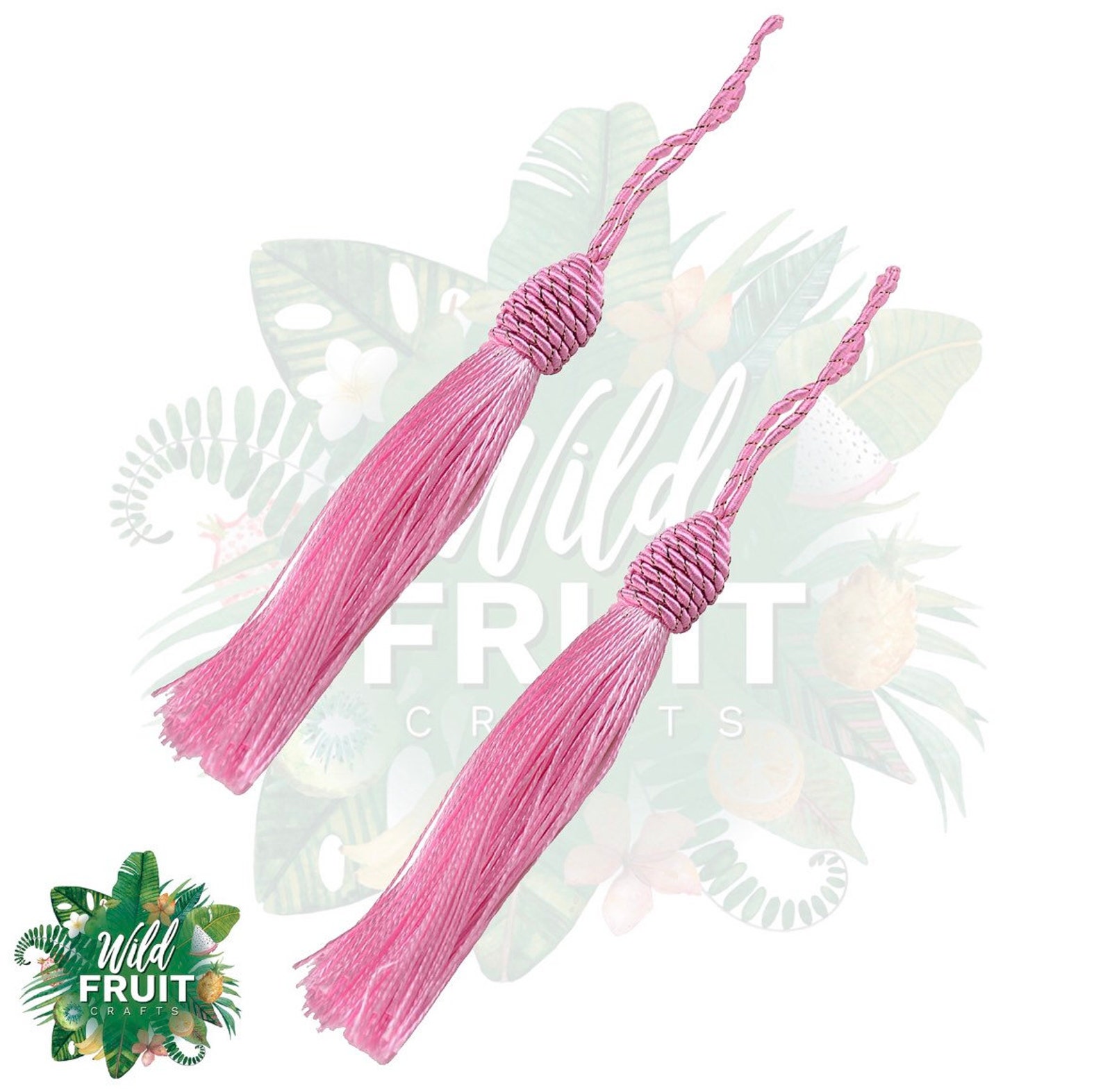 Light Pink Tassels 2pcs Jewellery Findings Key Tassel Etsy