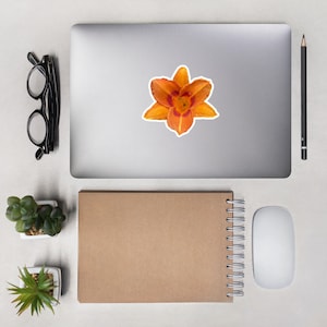 Orange Day Lilly Sticker