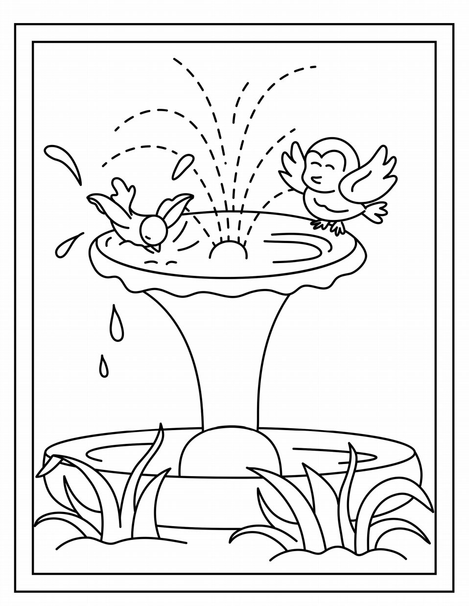 Spring Themed Children's Coloring Pages for Download | Etsy