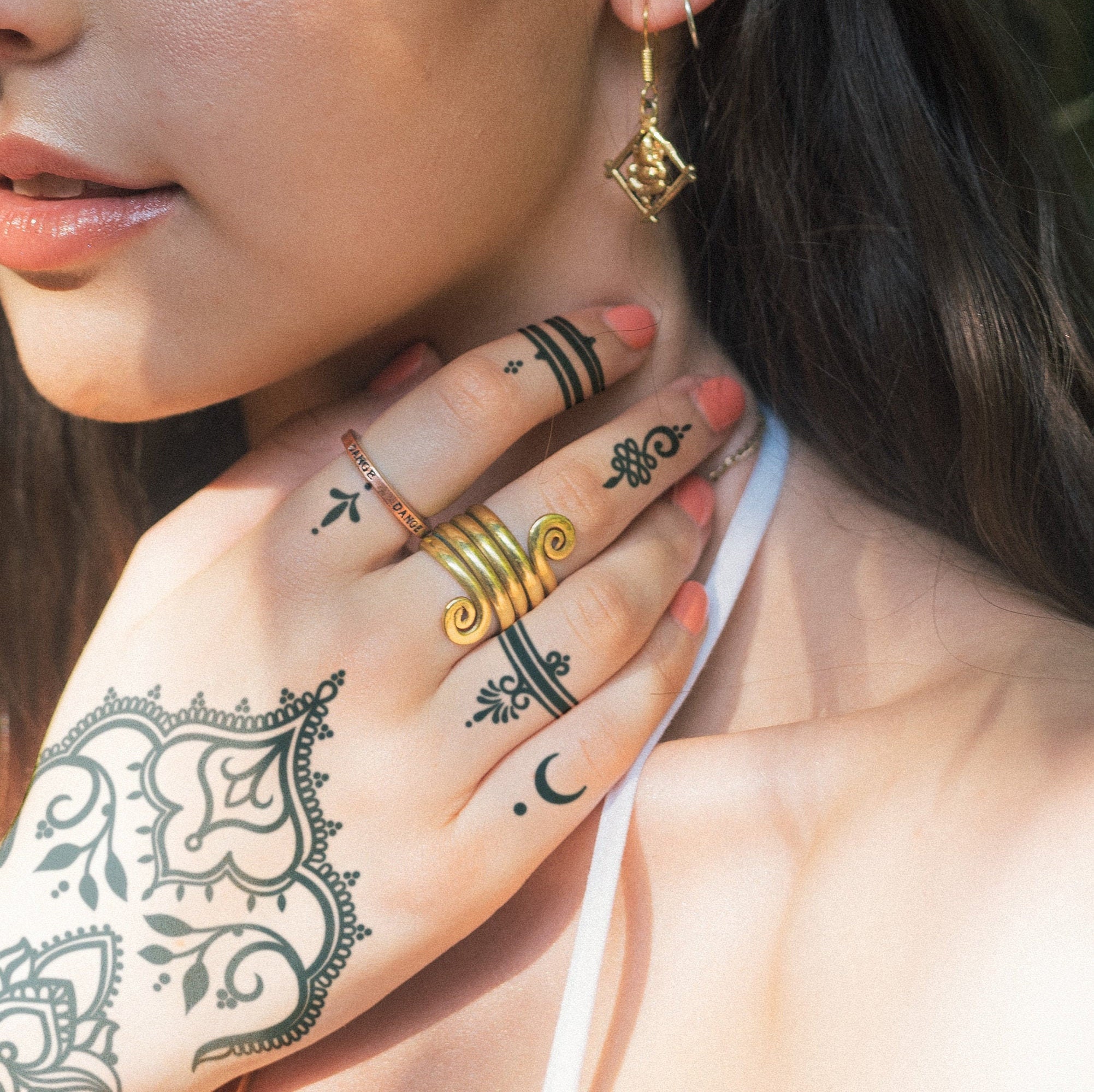 Henna Style Semi-permanent Tattoo Lasts up to 2 Weeks - Etsy Hong Kong Henna Style Semi-permanent Tattoo Lasts up to 2 Weeks - Etsy Hong Kong
