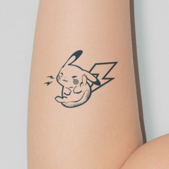 silly lil pikachu from my flash designs ✨ #tattoo #tattoos #tattooarti... |  TikTok