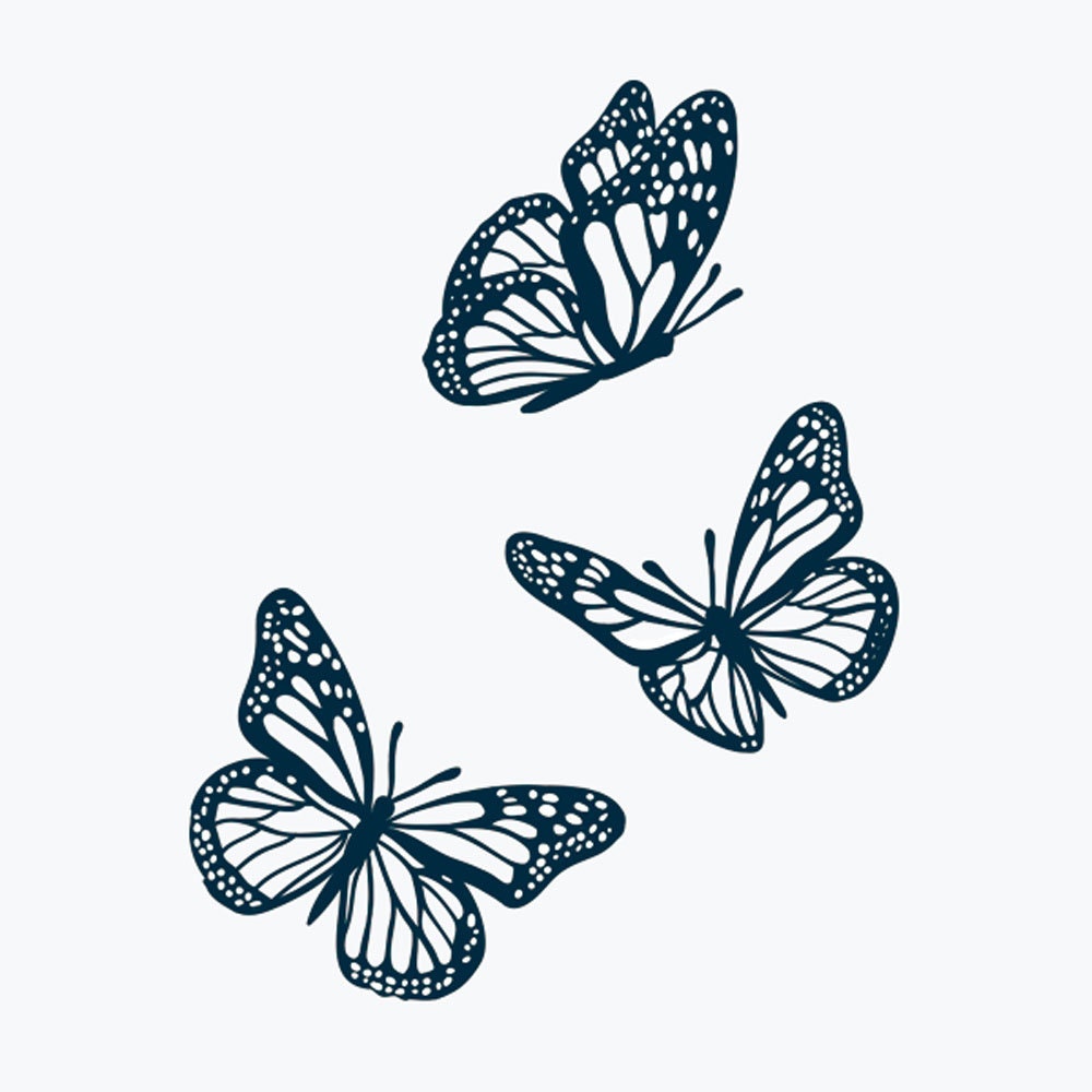 BornPretty 1 Sheet 3D Butterfly Tattoo Decals Body Art Decal Flying  Butterfly Waterproof Paper Temporary Tattoo  Amazonin Beauty