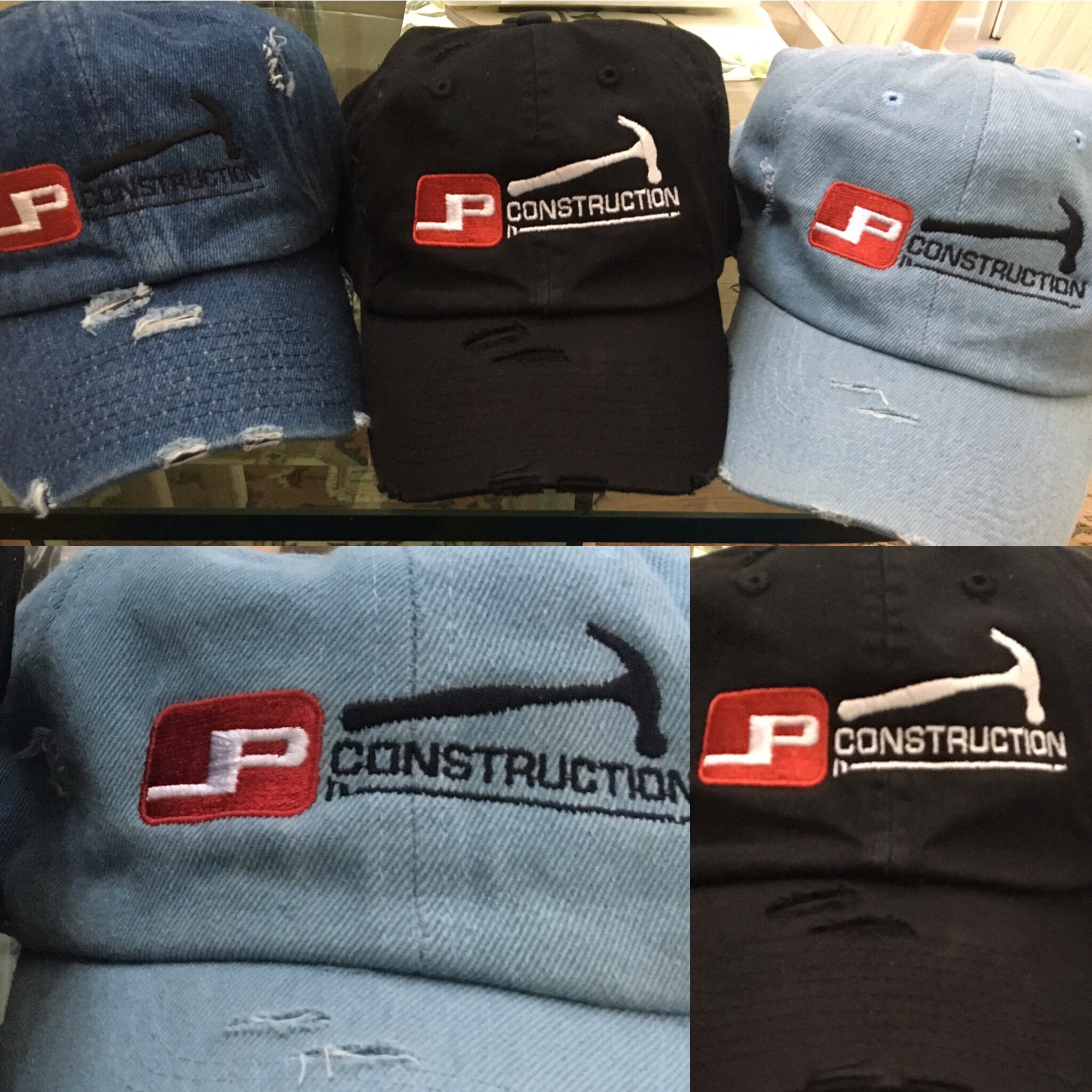 hats and shirts with logo