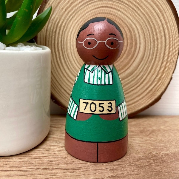 Rosa Parks Peg Doll, Inspirational Women, Little People Big Dreams, Historical figures, educational resources, feminist gift,