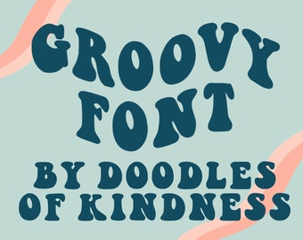 Groovy Font for Procreate | retro font | cute font | cricut font | procreate font | fun font | bubble font