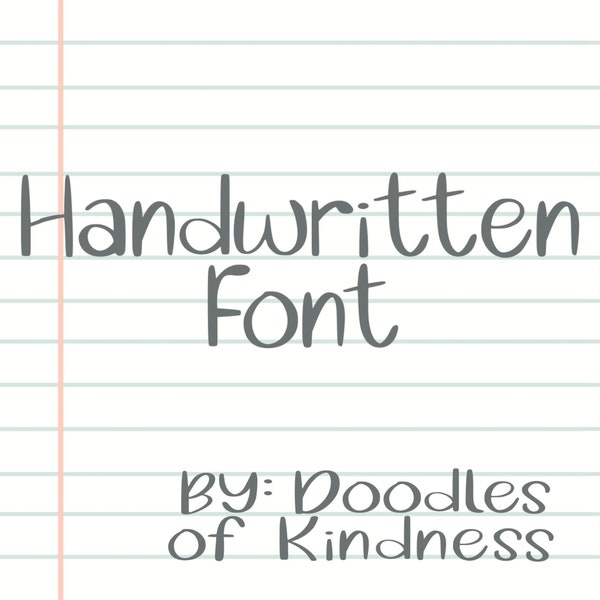 Handwritten Font for Procreate | Handwriting font | procreate fonts | text font |