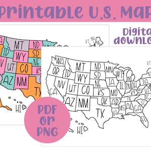 Vereinigte Staaten von Amerika Landkarte | Wo ich war Karte | 50 Staaten Landkarte | USA Reisekarte | US Übersichtskarte | | USA Map Tracker | Druckbare Karte