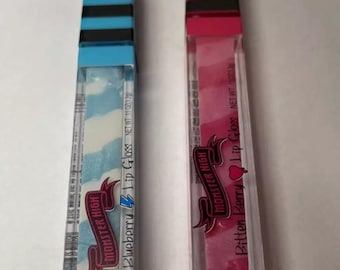 Monster High Flavored Lip Gloss Lot of 2 (Bitten Berry, Black & Blueberry)