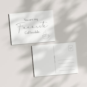 You are my favorite coffeedate | Kaffee | Kaffee-Date | Postkarte
