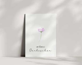 Ett litet tecken på uppskattning | Tack | Tackkort | Vykort | Blommor | Tacksägande
