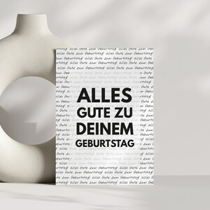 Alles Gute zu deinem Geburtstag Postkarte | Glückwunschkarte | Geburtstagskarte | Grußkarte | Karte | neutral
