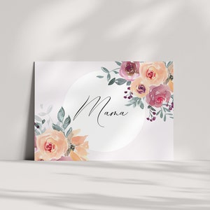 Cartão postal do Dia das Mães | Cartão de felicitações | Cartão de aniversário | Cartão de felicitações | Mapa | Mãe | Amor