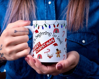 Emballage de tasse de Noël PNG – Sublimation festive des fêtes (téléchargement numérique)