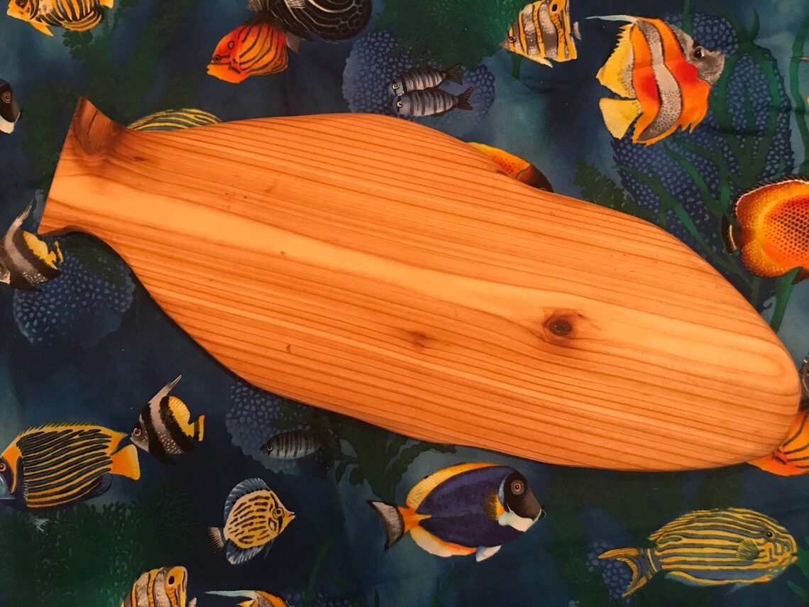 Charcuterie Board Fish like Shaped Etsy