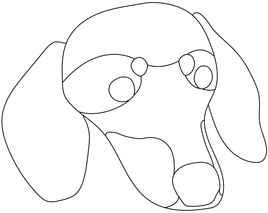 Dachshund Stained Glass Pattern Etsy